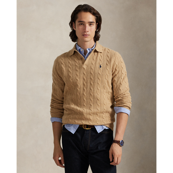 Cable-Knit Wool-Cashmere Sweater