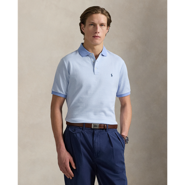 Custom-Slim-Fit Hahnentritt-Poloshirt
