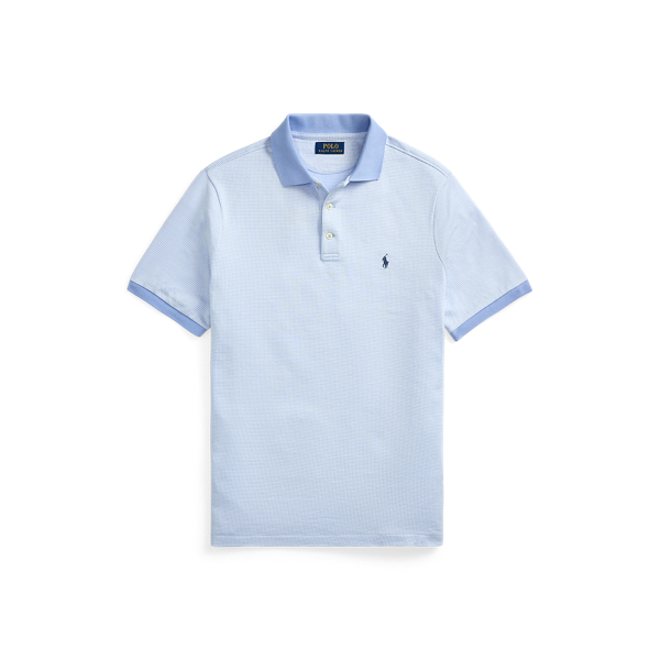 Custom slim fit pied-de-poule Polo-shirt