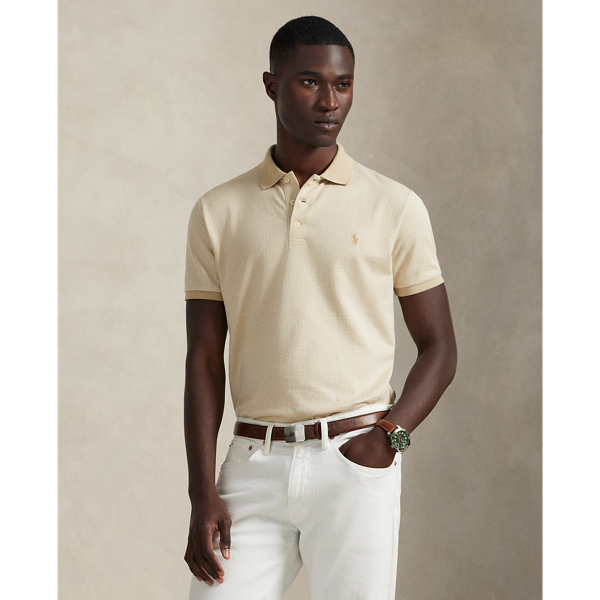 Polo Custom Slim Fit pied-de-poule