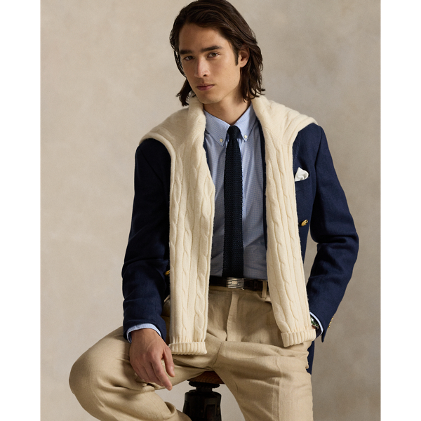 Slim Houndstooth Stretch Poplin Shirt