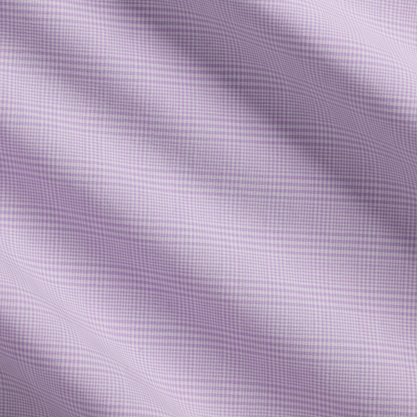 Custom-Fit Karo-Popelinehemd Polo Ralph Lauren in Zartlila/Weiß 7