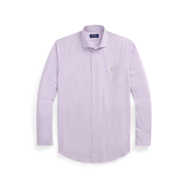 Custom-Fit Karo-Popelinehemd Polo Ralph Lauren in Zartlila/Weiß 2