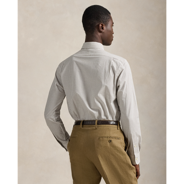 Chemise Custom Fit en popeline stretch Polo Ralph Lauren en Blanc Chocolat 5