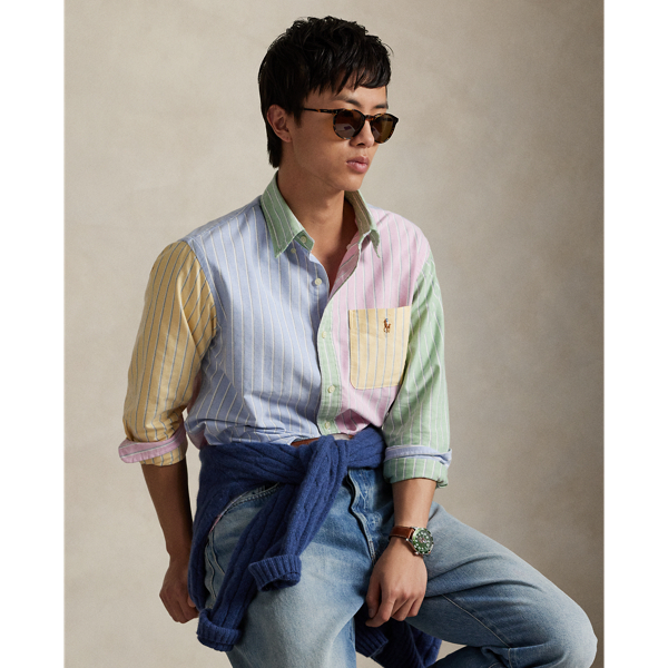 Custom Fit Striped Oxford Fun Shirt