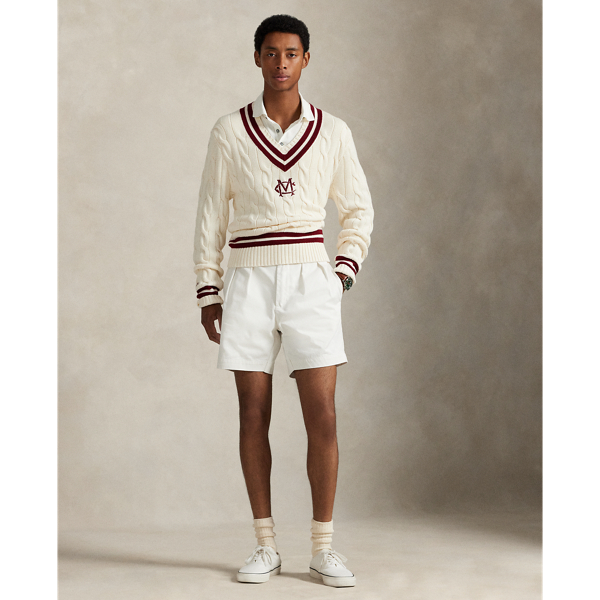 Polo Ralph Lauren Morehouse カレッジ クリケット セーター クリーム コンボ 4