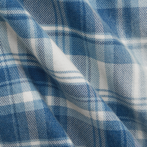 Classic Fit Indigo Plaid Twill Workshirt