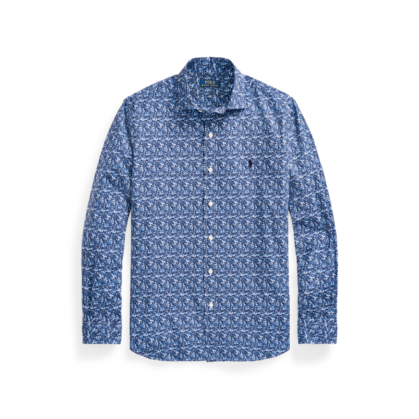 Chemise fleurie en popeline Classic Fit