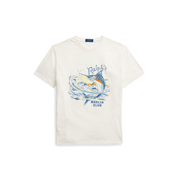 Classic Fit Slub Jersey Graphic T-Shirt