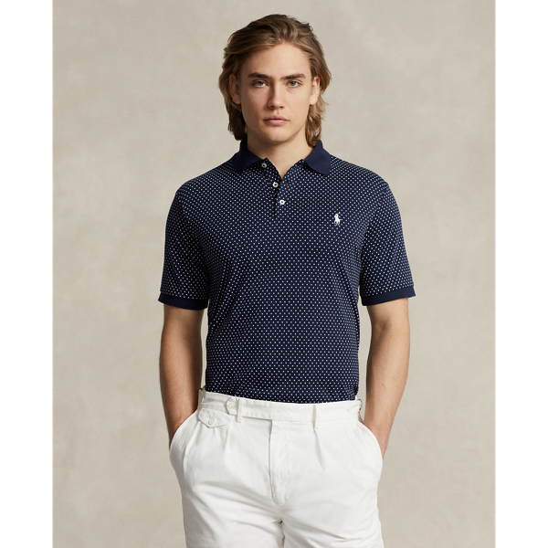 Preppy Dot/refined Navy Custom-Slim-Fit Poloshirt mit Punkten Polo Ralph Lauren 1