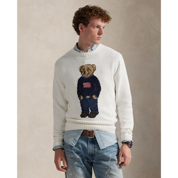Polo Bear Cotton-Linen Sweater