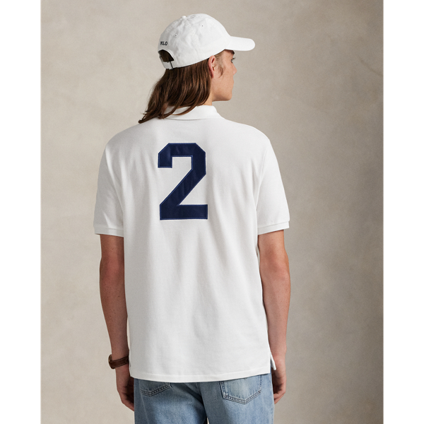 ★米国発*POLO*新作*Classic Fit Miami Mesh ポロシャツ/WH★ Classic Fit Miami Mesh Polo Shirt