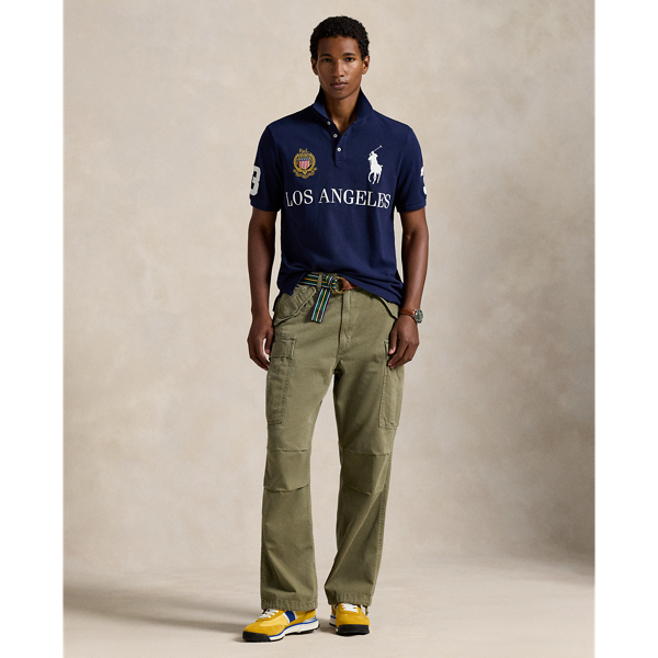 Classic Fit Los Angeles Mesh Polo Shirt