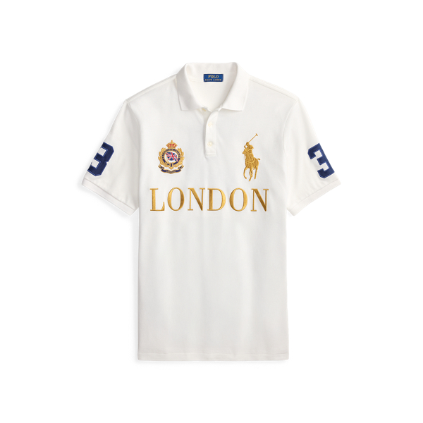 ★米国発*POLO*新作*Classic Fit Miami Mesh ポロシャツ/WH★ Classic Fit Miami Mesh Polo Shirt