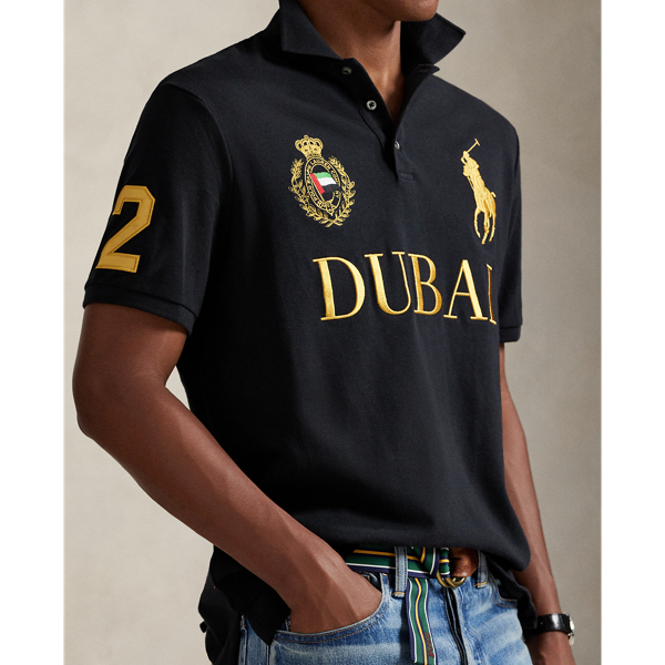 Polo Ralph Lauren DUBAI ポロシャツ 黒 2 Polo Ralph Lauren Dubai UAE #2 Polo Shirt Big Pony Chief Keef