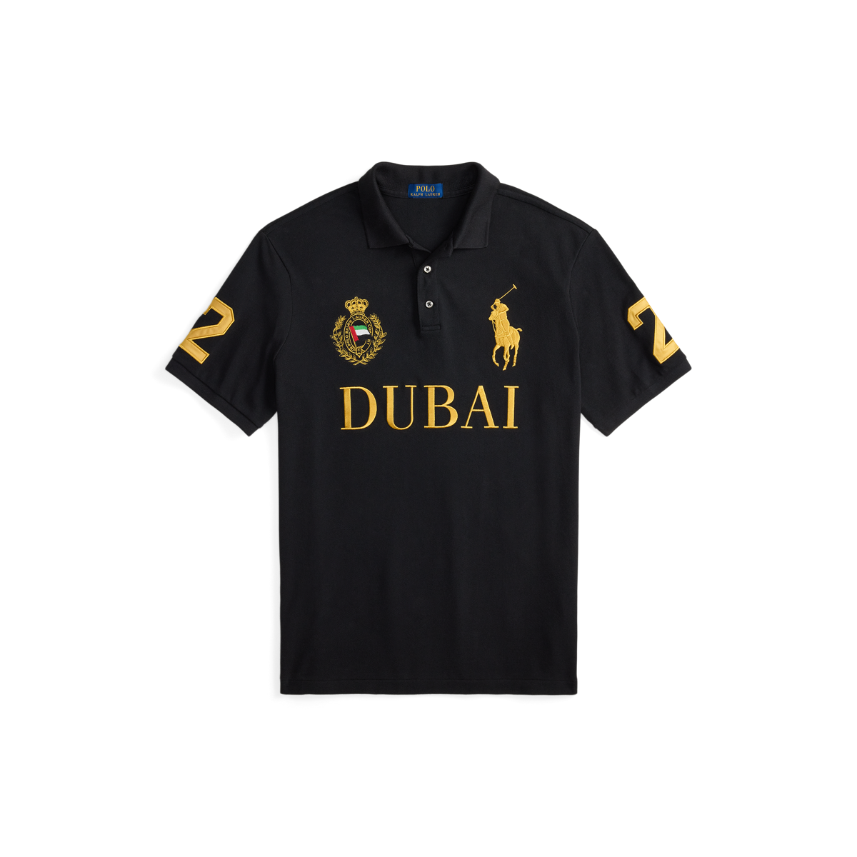 ト*ラ様 Ralph Lauren ラルフローレン　ポロシャツ黒　ドバイDUBA ポロラルフローレン 限定DUBAI ポロシャツ 黒色 Sサイズ