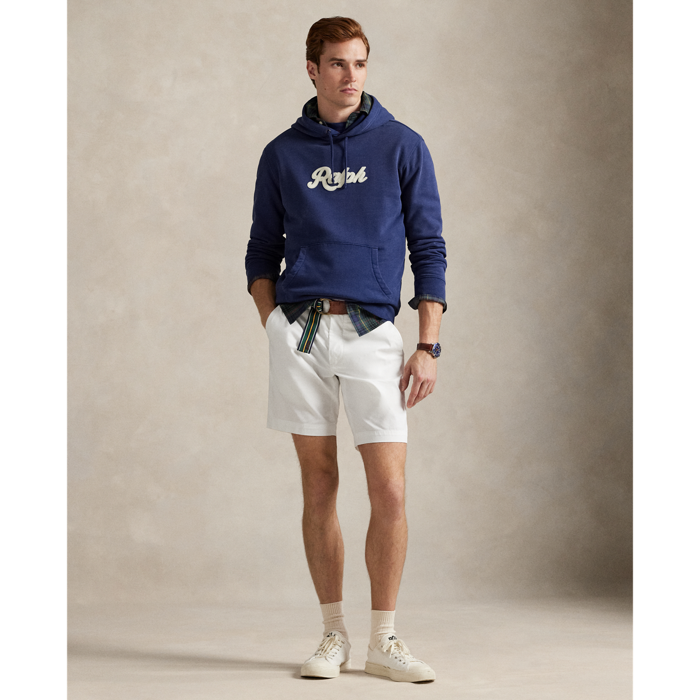 Шорты Ralph Lauren 9-Inch Tailored Fit Performance Short, цвет: Белый — фото 4