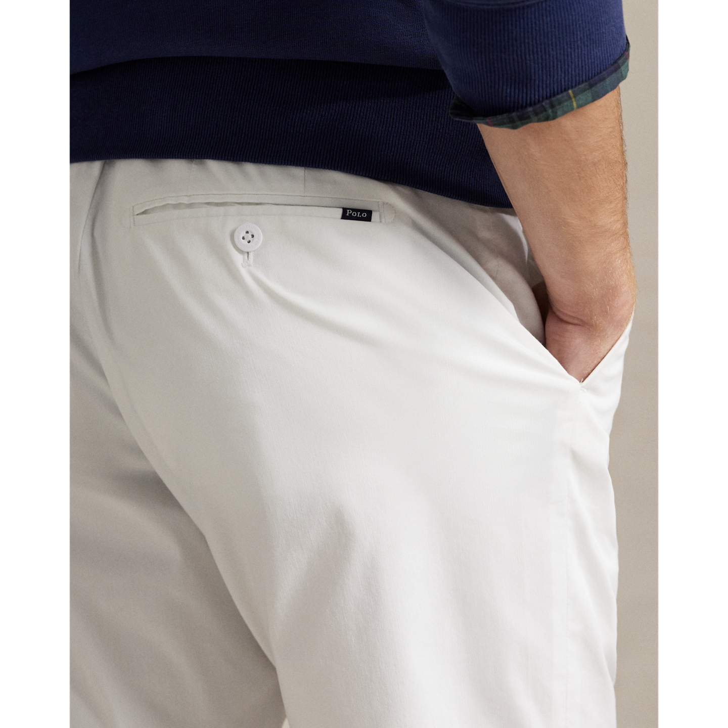 Шорты Ralph Lauren 9-Inch Tailored Fit Performance Short, цвет: Белый — фото 3