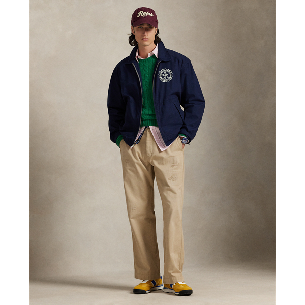 Segeltuchjacke mit Wappendruck