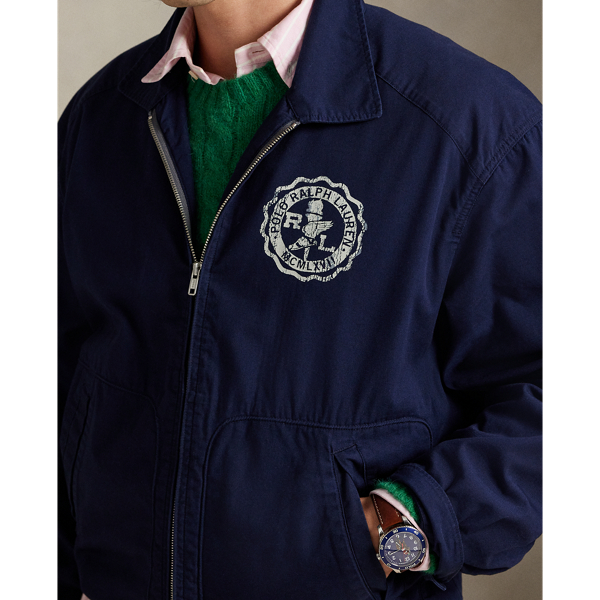 Segeltuchjacke mit Wappendruck