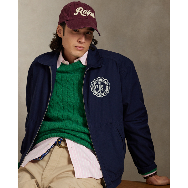 Segeltuchjacke mit Wappendruck