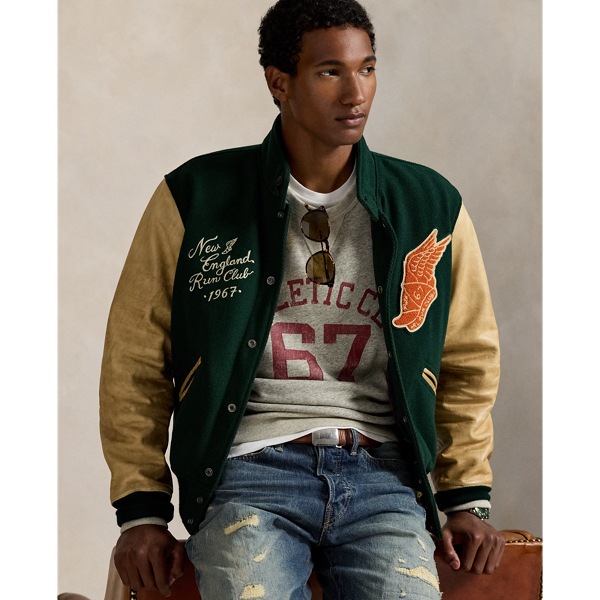 ウールブレンド ツイル レター ジャケット | ラルフ ローレン