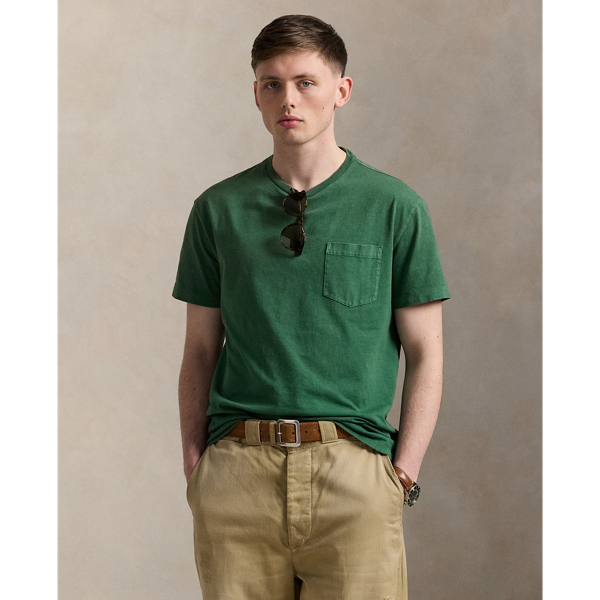Washed Forest Classic Fit Weathered Pocket T-Shirt Polo Ralph Lauren 1