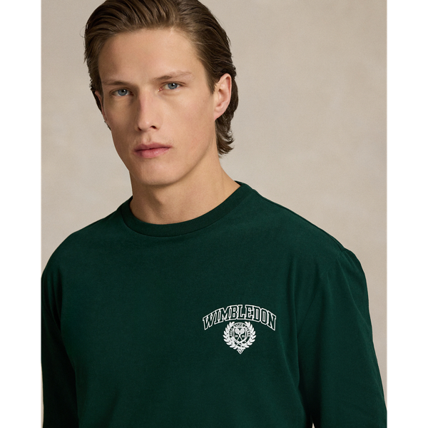 Wimbledon Classic Fit Logo T-Shirt for Men | Ralph Lauren® GI