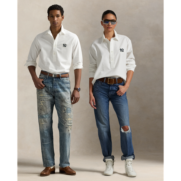 Bsr White Oxfordhemd Polo Ralph Lauren Yankees Polo Ralph Lauren 1