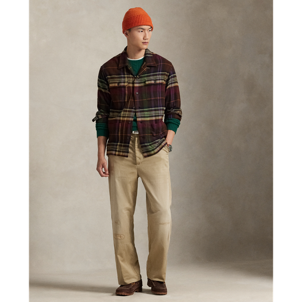 Karierte Hemdjacke aus Flanell