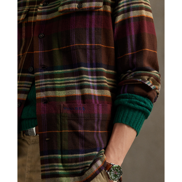 Karierte Hemdjacke aus Flanell