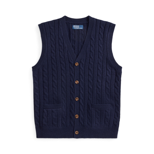 Pull débardeur en laine et cachemire