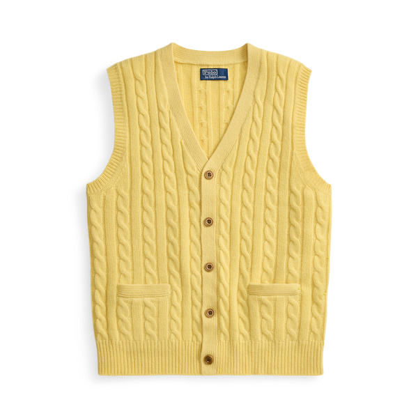 Cable-Knit Wool-Cashmere Sweater Vest