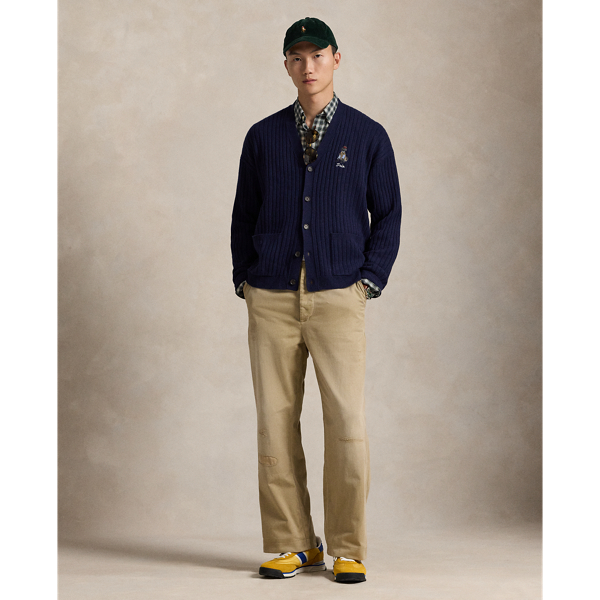 Big-Fit Wollstrickjacke mit Stickerei Polo Ralph Lauren in Jäger-Navy 7