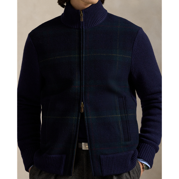 The Polo Tartan Full-Zip Sweater