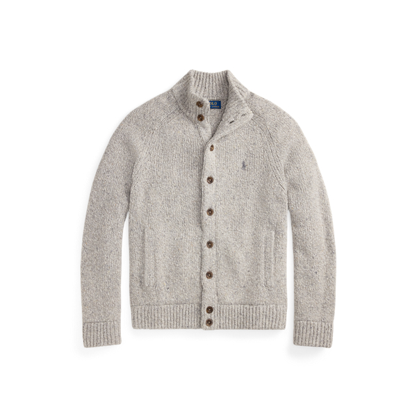 POLO RALPH LAUREN　ヘリンボーンリブニット　メリノウール　グレー 本当に 安いファッション - POLO RALPH LAUREN ヘリンボーン