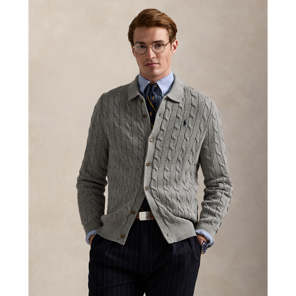 RALPH LAUREN カーディガン ⚪︎ ケーブルニット コットン カーディガン | ラルフ ローレン公式