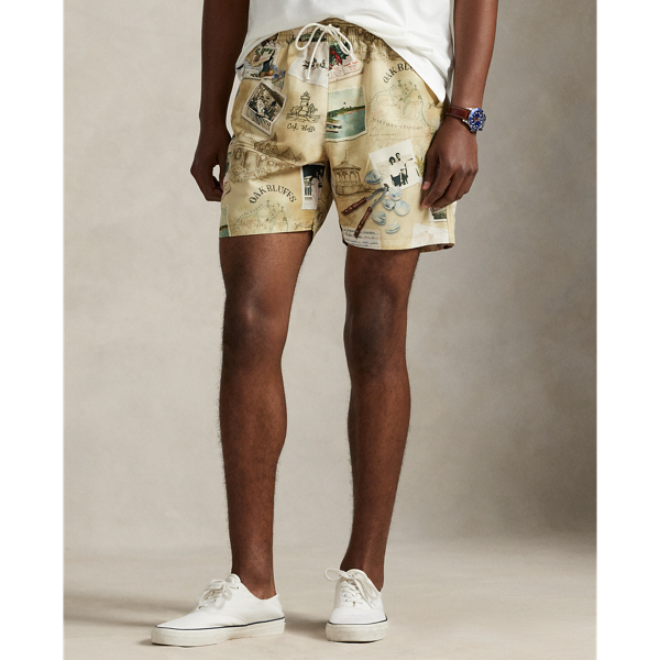 The Oak Bluffs Diary-Print Swim Trunk