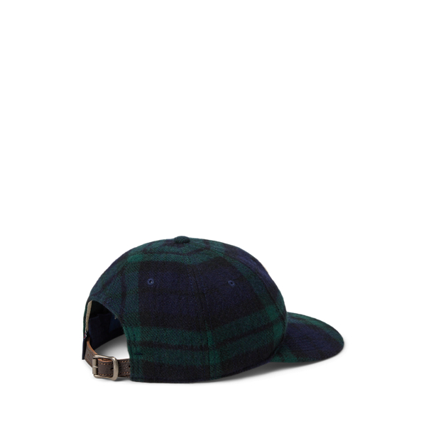 P-Wing Plaid Wool-Blend Ball Cap