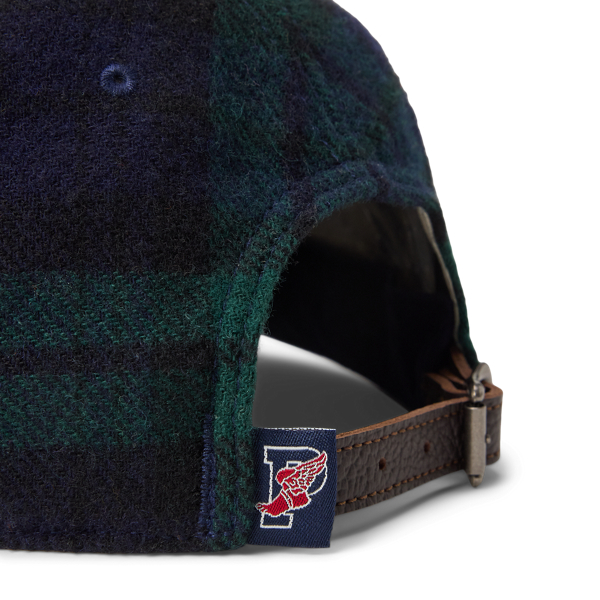 P-Wing Plaid Wool-Blend Ball Cap