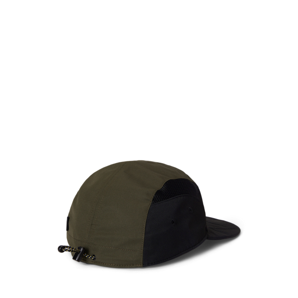 Color-Blocked Mesh-Paneled Cap