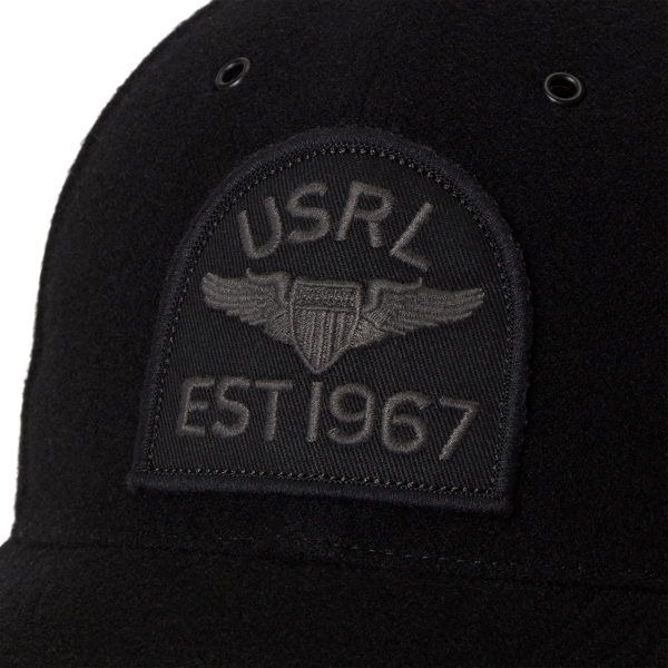 Washed Wool Twill Ball Cap