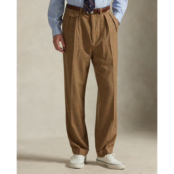 Whitman リラックス グレン チェック プリーテッド パンツ | ラルフ