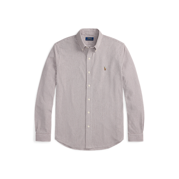 【美品】RALPH LAUREN KNIT OXFORD ストライプシャツ Striped Knit Oxford Shirt for Men | Ralph Lauren® SA