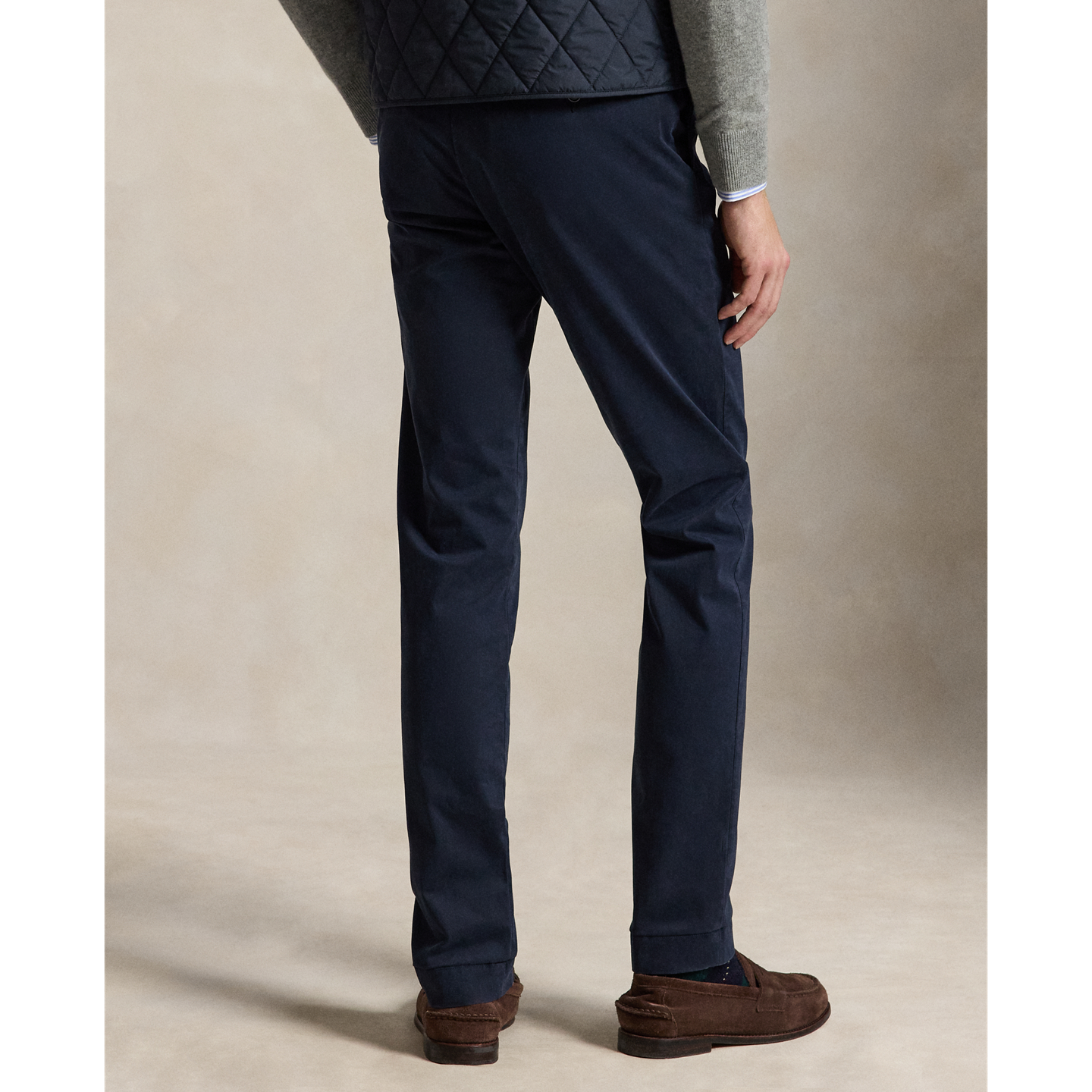 Мужские брюки Polo Ralph Lauren Jarrett Slim Fit Sateen, цвет: Тёмно-синий — фото 2