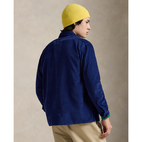 Surchemise zipp&eacute;e en velours c&ocirc;tel&eacute; Polo Ralph Lauren en Eau douce 5