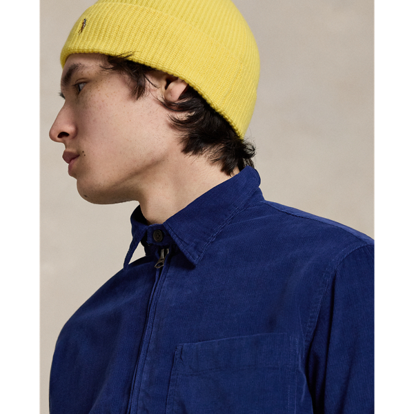 Surchemise zipp&eacute;e en velours c&ocirc;tel&eacute; Polo Ralph Lauren en Eau douce 7