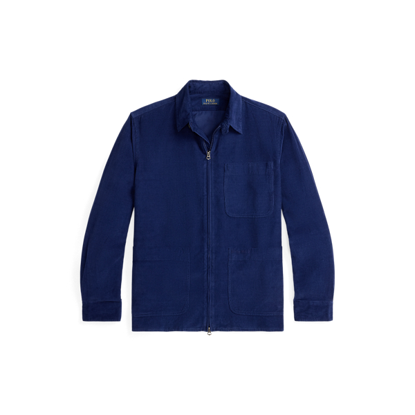 Surchemise zipp&eacute;e en velours c&ocirc;tel&eacute; Polo Ralph Lauren en Eau douce 2