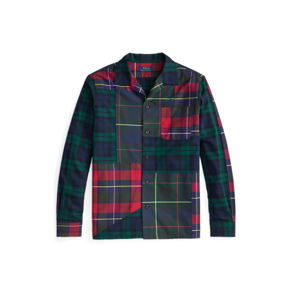 クラシック フィット パッチワーク オックスフォード キャンプ