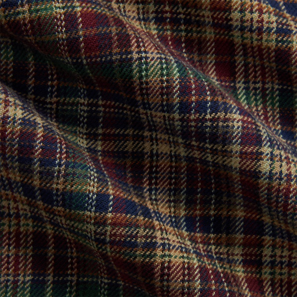 Classic Fit Plaid Brushed Flannel Shirt